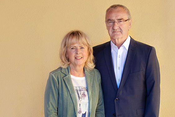 Firmengründer Roland Herzig mit Frau Ursula